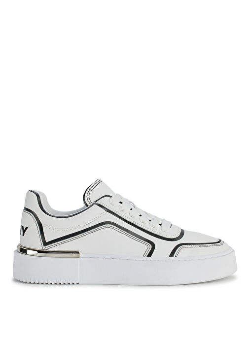 Dkny Beyaz-Siyah Kadın Deri Sneaker K3491306 - Görsel 2