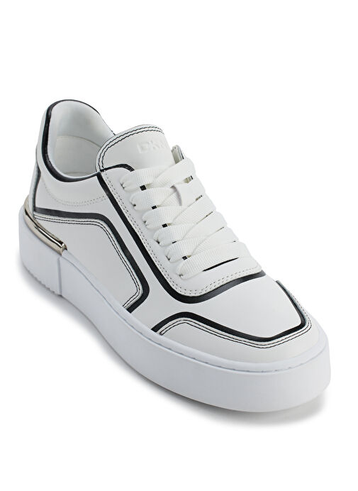 Dkny Beyaz-Siyah Kadın Deri Sneaker K3491306 - Görsel 3