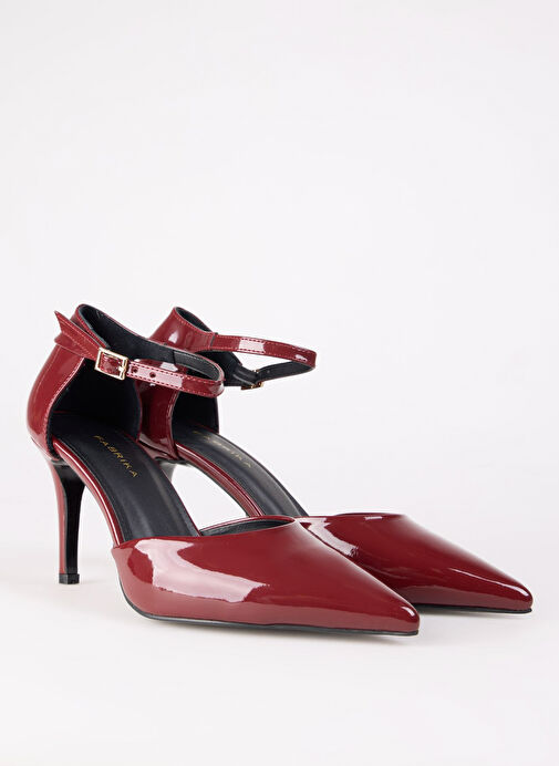 Fabrika Bordo Kadın Stiletto ALASTAR - Görsel 3