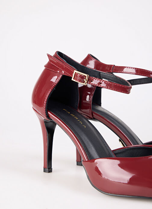 Fabrika Bordo Kadın Stiletto ALASTAR - Görsel 6
