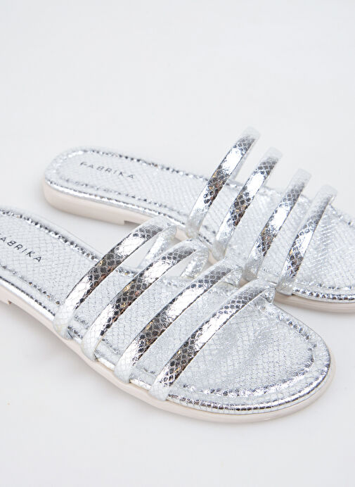 Fabrika Gri Kadın Terlik NIOBE - Görsel 4