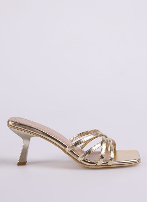 Fabrika Altın Kadın Terlik PRISCILLA - Görsel 2