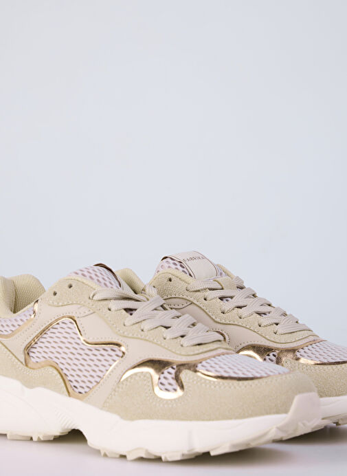 Fabrika Bej-Altın Kadın Sneaker MARTIN - Görsel 4