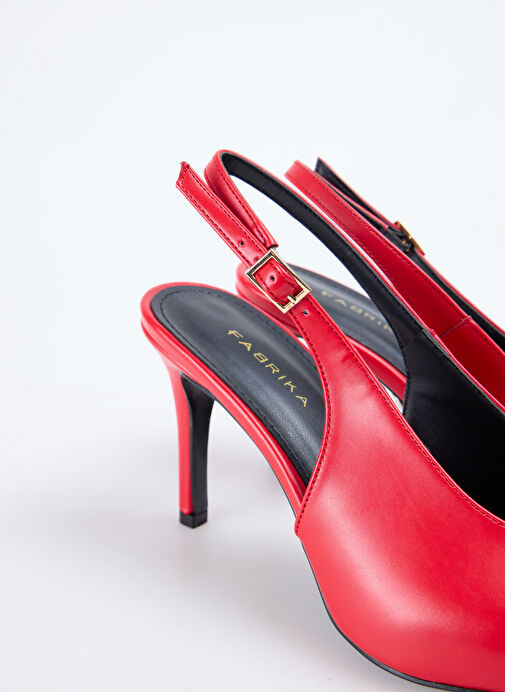 Fabrika Kırmızı Kadın Stiletto HOLM - Görsel 6