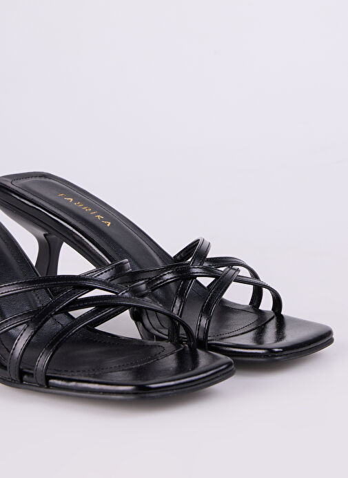 Fabrika Siyah Kadın Terlik PRISCILLA - Görsel 6