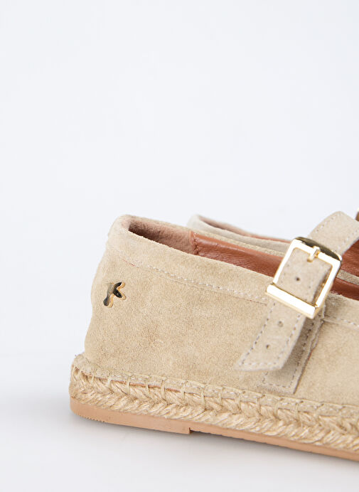 Fabrika Bej Kadın Deri Espadril D-FRANCES - Görsel 6