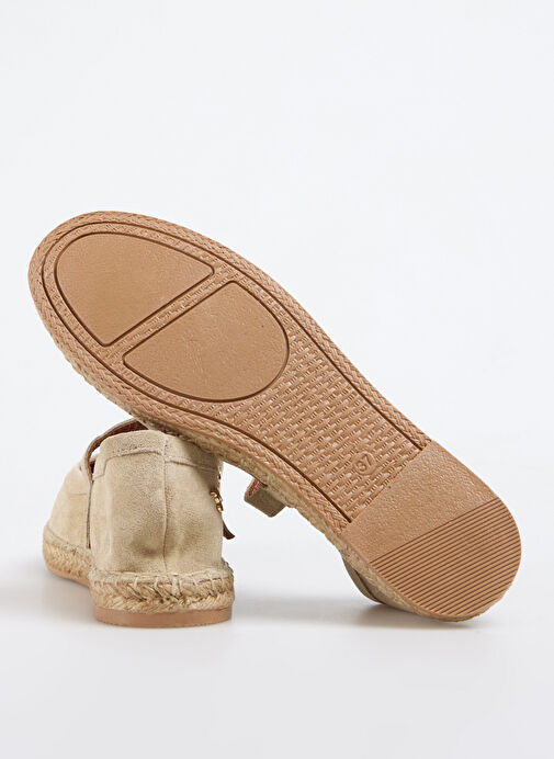 Fabrika Bej Kadın Deri Espadril D-FRANCES - Görsel 5