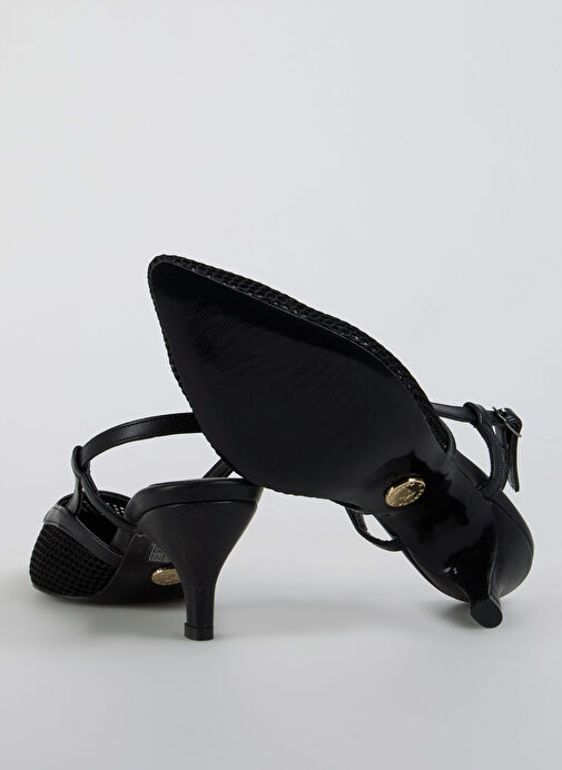 Fabrika Siyah Kadın Topuklu Ayakkabı CADHLA - Görsel 6