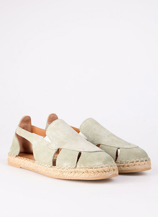 Fabrika Yeşil Kadın Deri Espadril D-GEMMA - Görsel 3