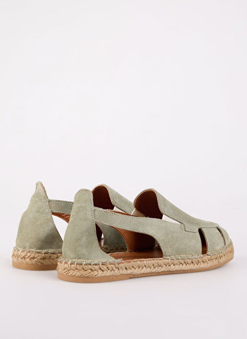 Fabrika Yeşil Kadın Deri Espadril D-GEMMA - Görsel 4
