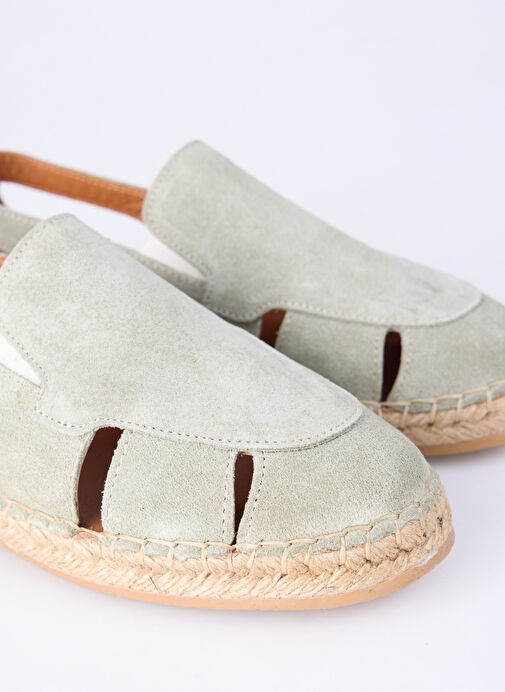 Fabrika Yeşil Kadın Deri Espadril D-GEMMA - Görsel 6