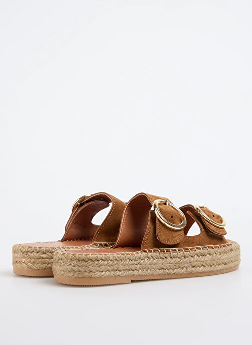 Fabrika Taba Kadın Deri Terlik D-GEORGIA - Görsel 4