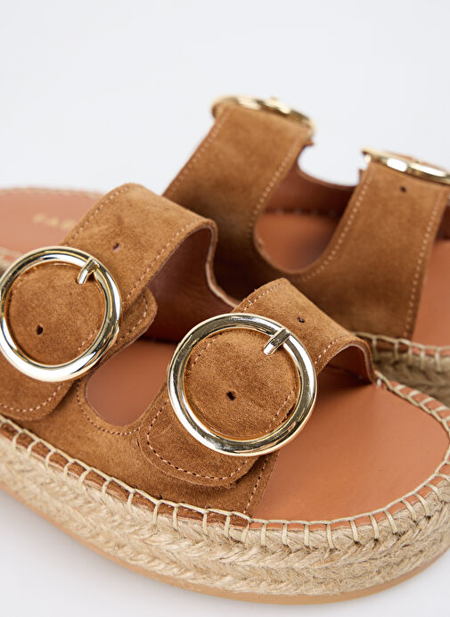 Fabrika Taba Kadın Deri Terlik D-GEORGIA - Görsel 6