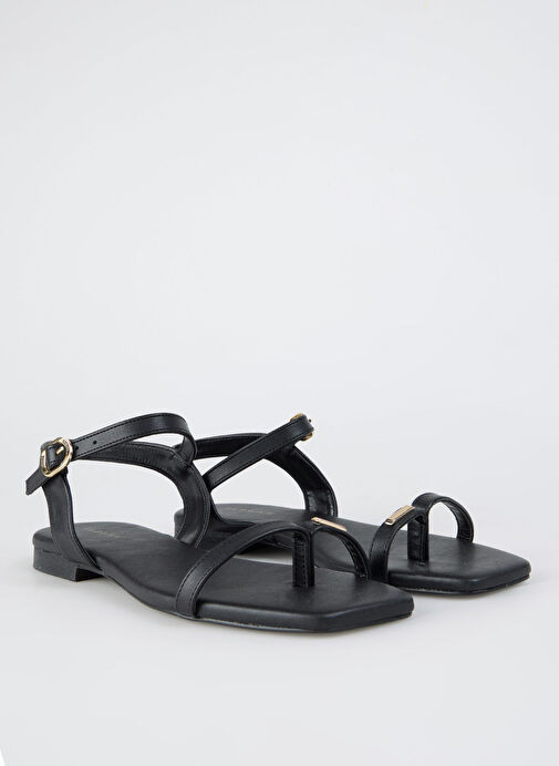 Fabrika Siyah Kadın Sandalet DOROTHEA - Görsel 3