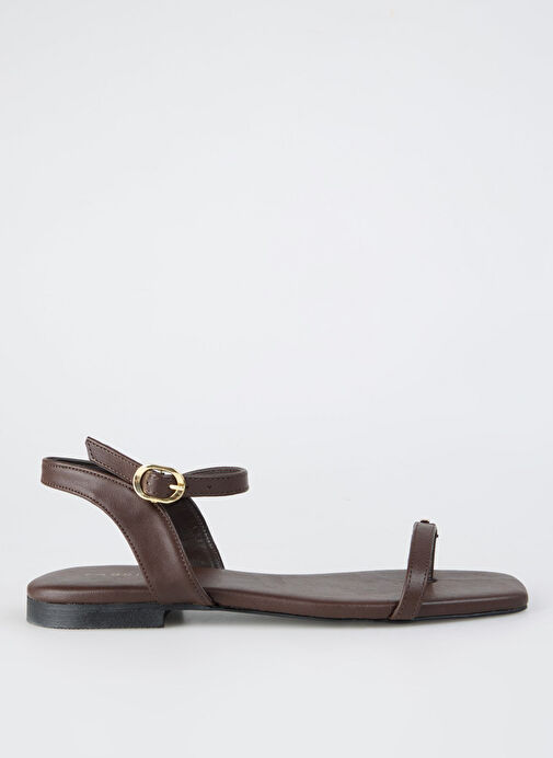 Fabrika Kahverengi Kadın Sandalet DOROTHEA - Görsel 2