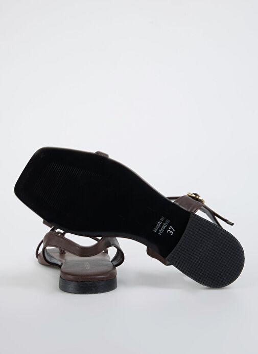 Fabrika Kahverengi Kadın Sandalet DOROTHEA - Görsel 5