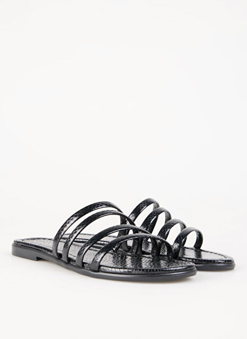 Fabrika Siyah Kadın Terlik NIOBE - Görsel 3