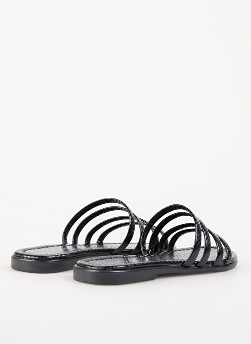 Fabrika Siyah Kadın Terlik NIOBE - Görsel 4