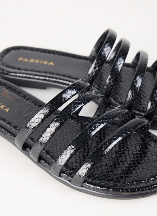 Fabrika Siyah Kadın Terlik NIOBE - Görsel 6