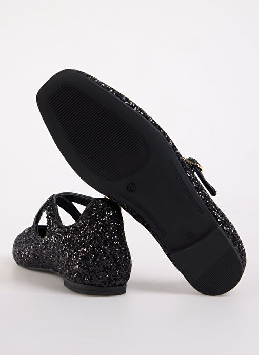 Fabrika Siyah Kadın Babet D-COMGAN - Görsel 5