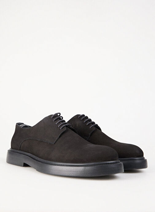 Fabrika Siyah Erkek Süet Günlük Ayakkabı MIES-MAXEN - Görsel 3