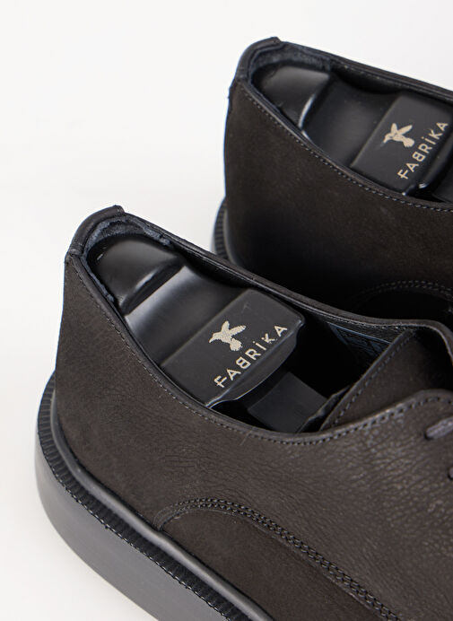 Fabrika Siyah Erkek Süet Günlük Ayakkabı MIES-MAXEN - Görsel 5