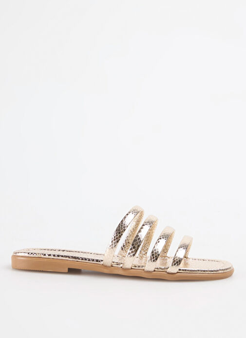 Fabrika Altın Kadın Terlik NIOBE - Görsel 2