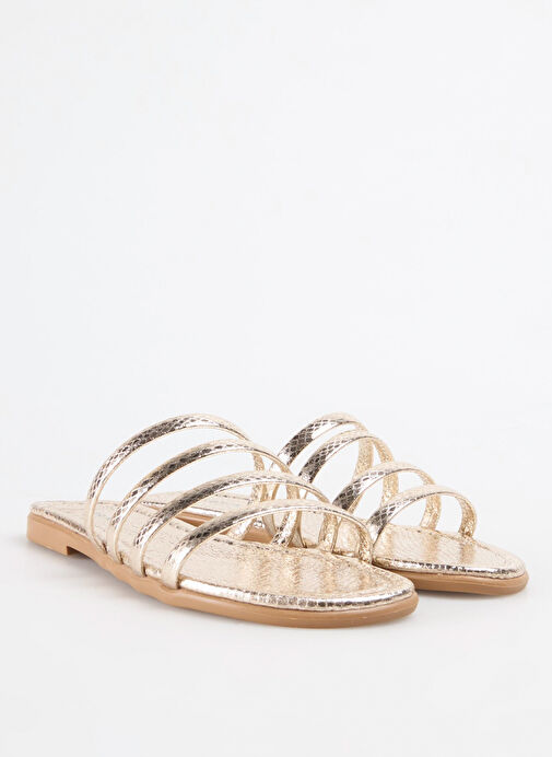 Fabrika Altın Kadın Terlik NIOBE - Görsel 3