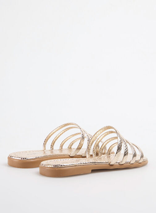 Fabrika Altın Kadın Terlik NIOBE - Görsel 4