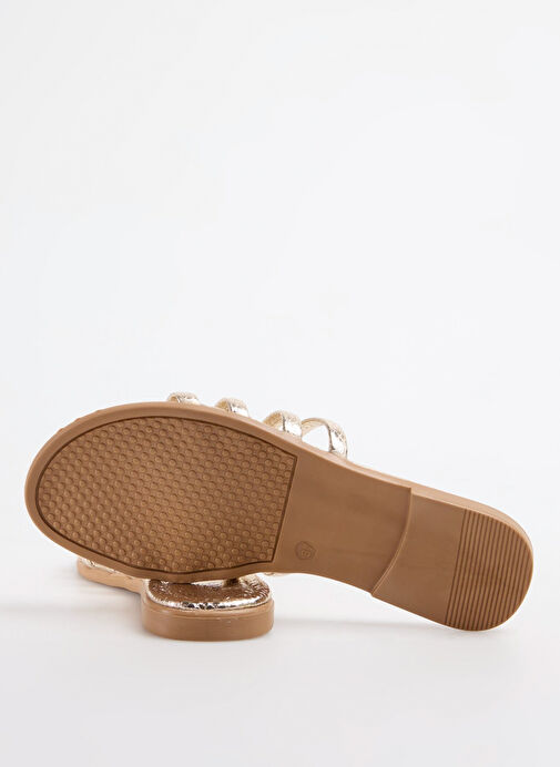 Fabrika Altın Kadın Terlik NIOBE - Görsel 5