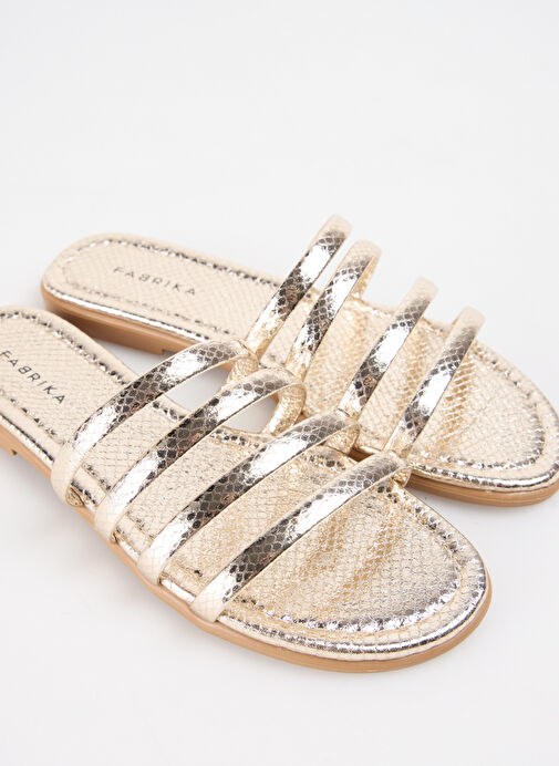 Fabrika Altın Kadın Terlik NIOBE - Görsel 6