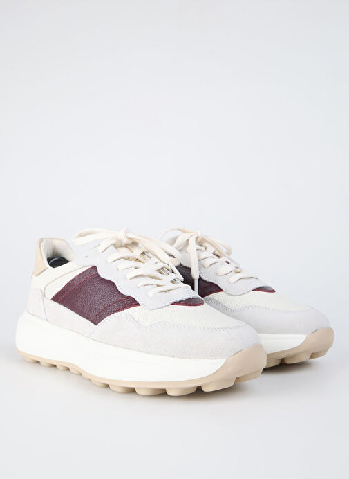 Fabrika Bej-Bordo Erkek Süet Sneaker TITUS - Görsel 3