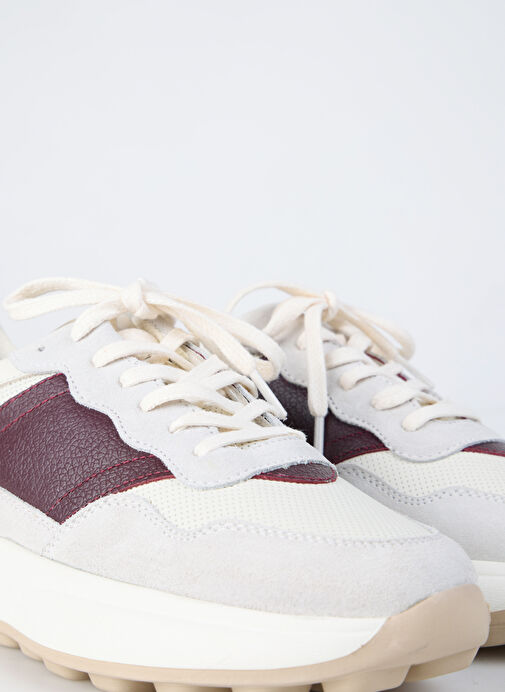 Fabrika Bej-Bordo Erkek Süet Sneaker TITUS - Görsel 6