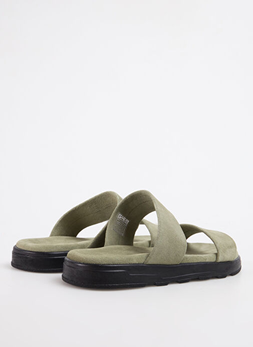 Fabrika Haki Erkek Süet Terlik CAL - Görsel 4