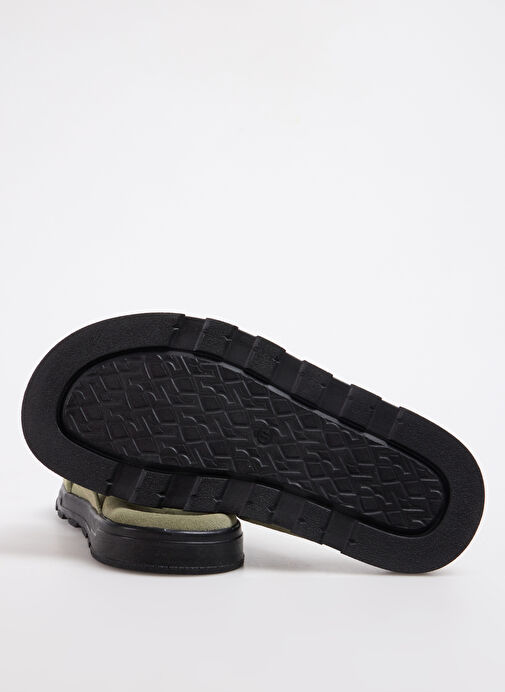 Fabrika Haki Erkek Süet Terlik CAL - Görsel 5