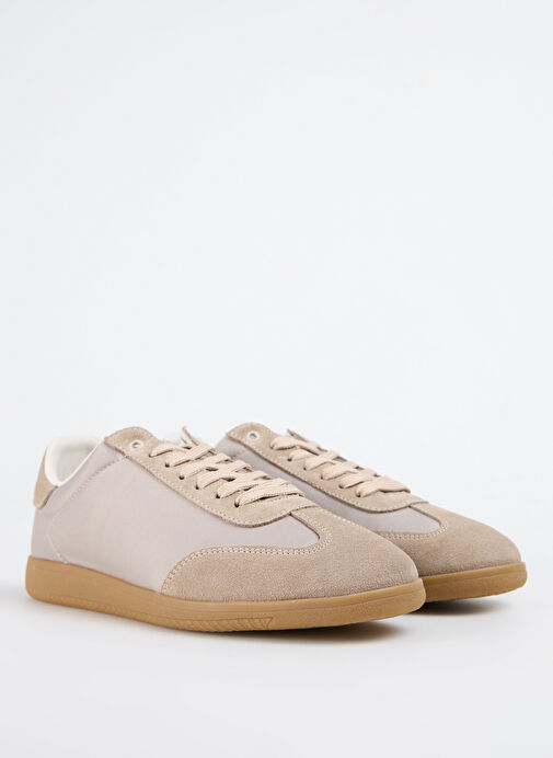 Fabrika Bej Erkek Süet + Deri Sneaker KILLER - Görsel 3
