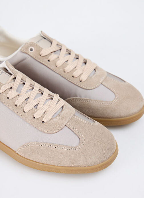Fabrika Bej Erkek Süet + Deri Sneaker KILLER - Görsel 6