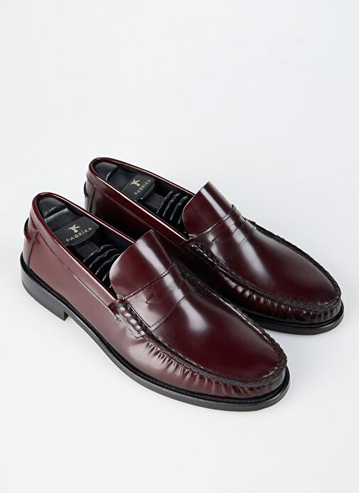 Fabrika Bordo Erkek Deri Klasik Ayakkabı KUZMAN - Görsel 4