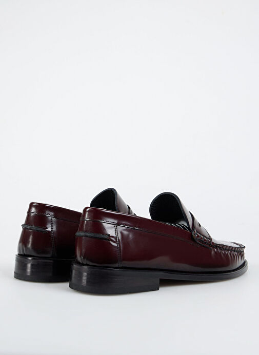 Fabrika Bordo Erkek Deri Klasik Ayakkabı KUZMAN - Görsel 6