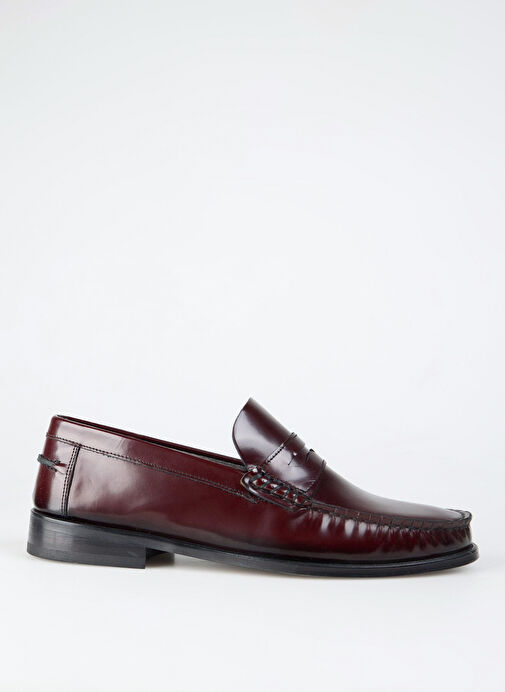 Fabrika Bordo Erkek Deri Klasik Ayakkabı KUZMAN - Görsel 2