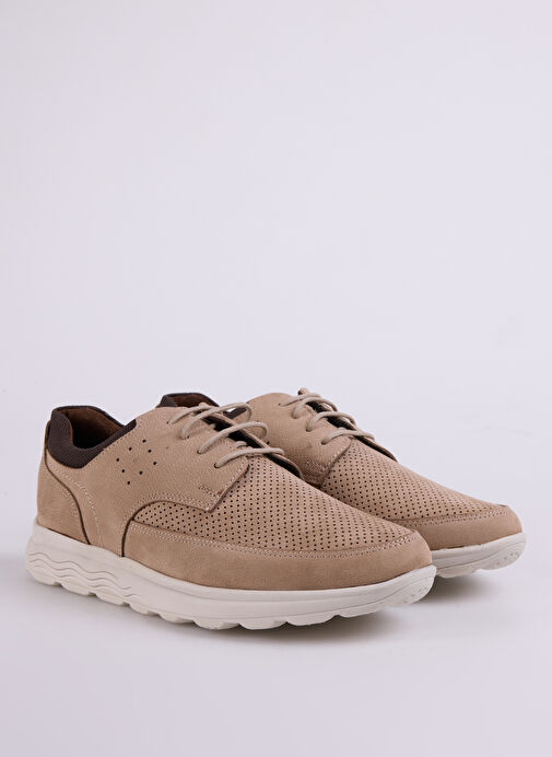 Cotton Bar Kum Erkek Deri Günlük Ayakkabı PEUN - Görsel 3