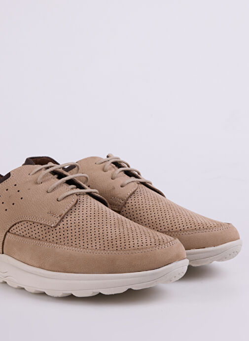 Cotton Bar Kum Erkek Deri Günlük Ayakkabı PEUN - Görsel 6