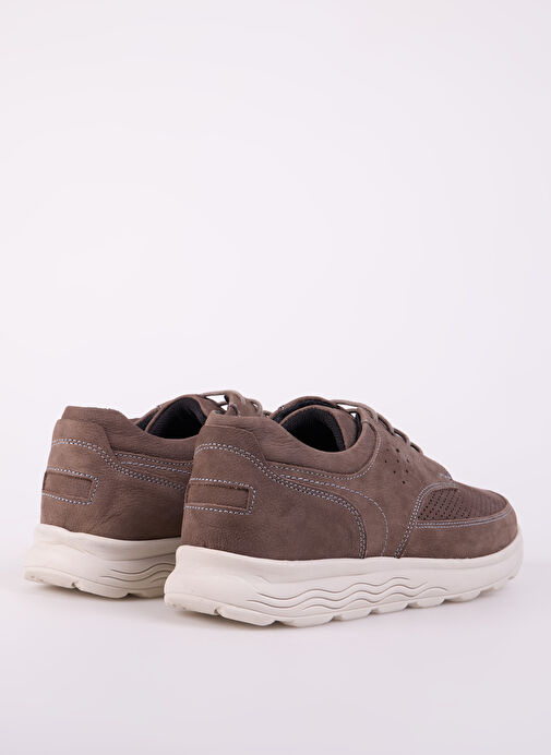 Cotton Bar Gri Erkek Deri Günlük Ayakkabı PEUN - Görsel 5