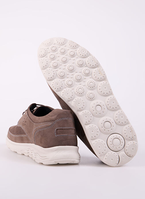 Cotton Bar Gri Erkek Deri Günlük Ayakkabı PEUN - Görsel 6