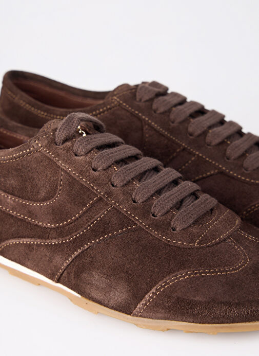 Fabrika Kahverengi Kadın Süet Sneaker D-ARIANA - Görsel 6