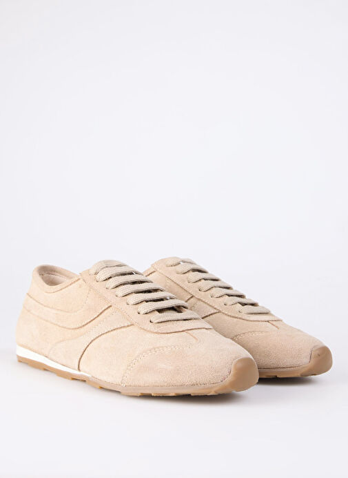 Fabrika Bej Kadın Süet Sneaker D-ARIANA - Görsel 3