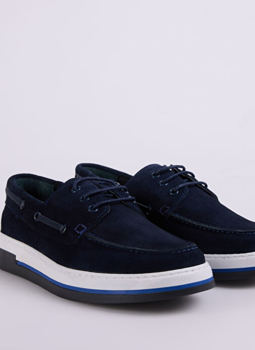 Cotton Bar Lacivert Erkek Süet Günlük Ayakkabı JAGAN - Görsel 6