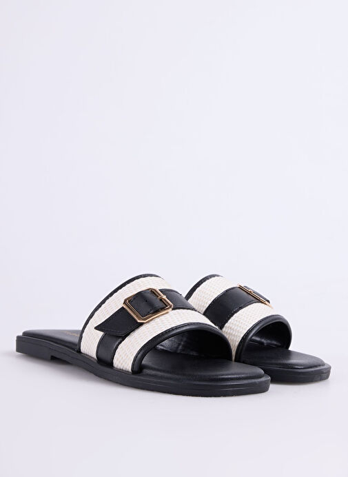 Fabrika Siyah Kadın Terlik MEDINA - Görsel 3