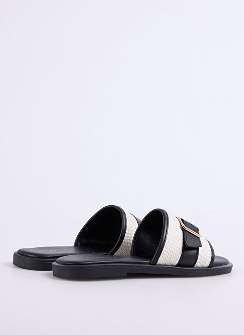 Fabrika Siyah Kadın Terlik MEDINA - Görsel 4