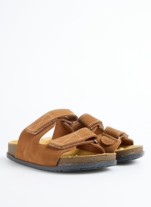 Discovery Expedition Taba Kadın Deri Terlik D-PARKER - Görsel 3